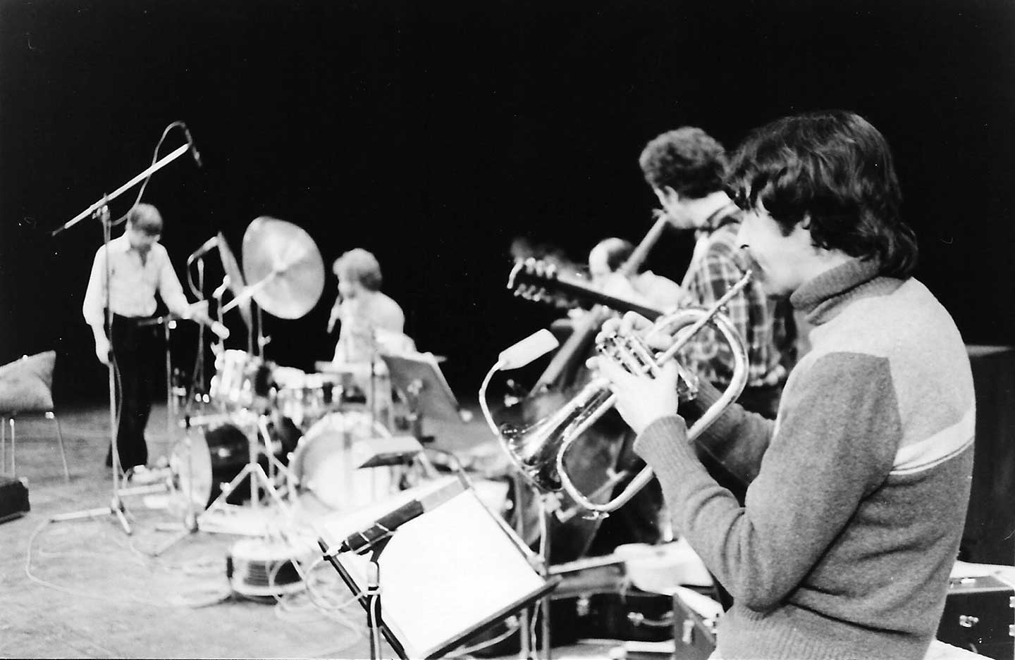 Raymond Boni et Gerard Marais lors d'un concert dans les années 70